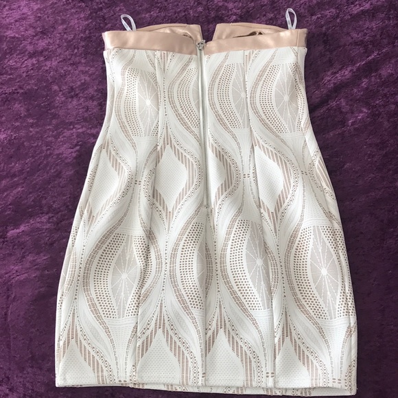 Guess dress nude rose gold strapless Size Med - Picture 5 of 7